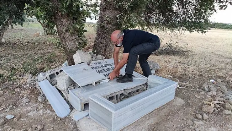 Şehidin anısına saygısızlık