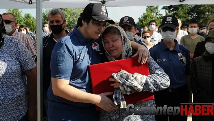 Şehit eşinden yürek burkan veda