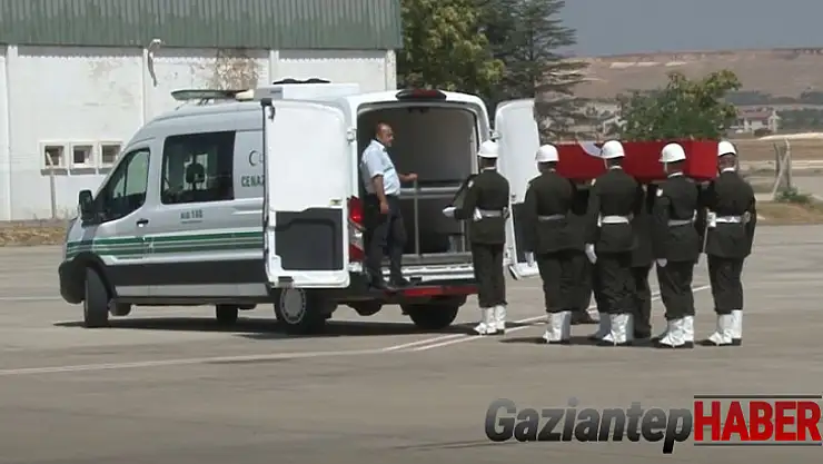 Şehit Mahsun Şimşek'in naaşı Gaziantep'te