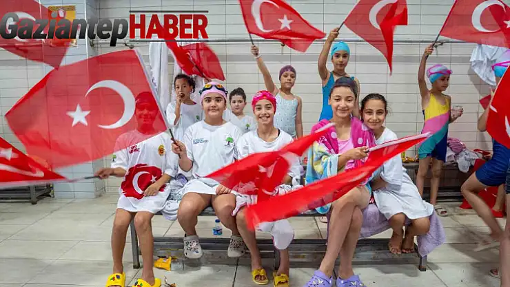 Şehitkamil'de yüzme şenliği
