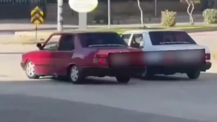 Trafikte drift atarak tehlike saçan 2 Tofaş'a 148 bin TL ceza
