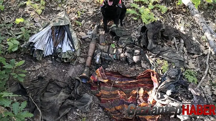 Terör örgütü PKK mensuplarına ait mühimmat ele geçirildi