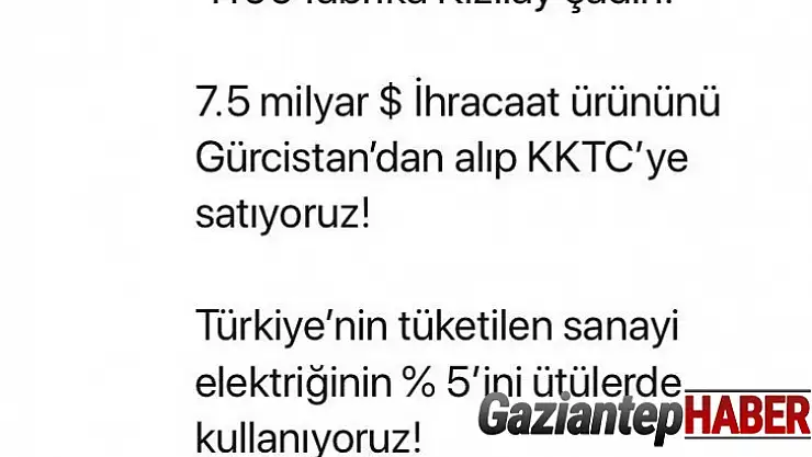 Vali Gül'den Gaziantep'te açılan 300 fabrika paylaşımı