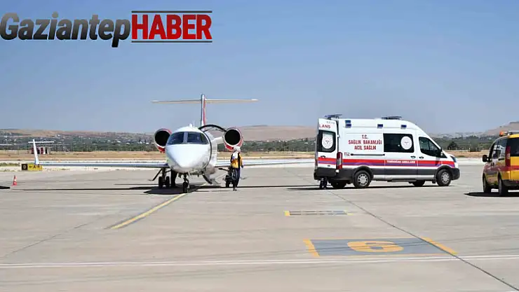 Yenidoğan bebek, ambulans uçakla Gaziantep'ten İstanbul'a sevk edildi