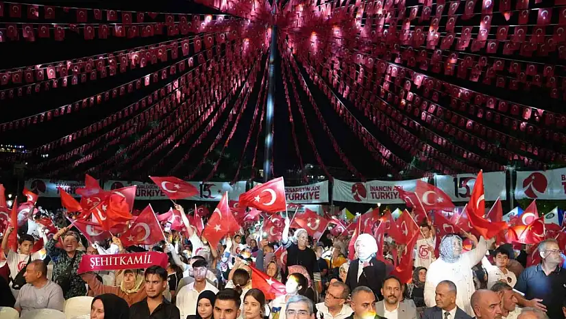 Gaziantep'te '15 Temmuz Demokrasi ve Milli Birlik Günü' anma programı