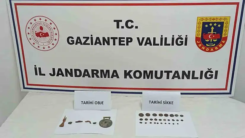 Gaziantep'te 28 adet sikke ele geçirildi: 3 gözaltı