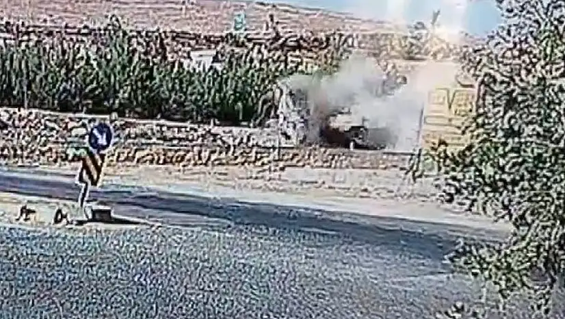 Gaziantep'te 3 kişinin öldüğü feci kaza kamerada