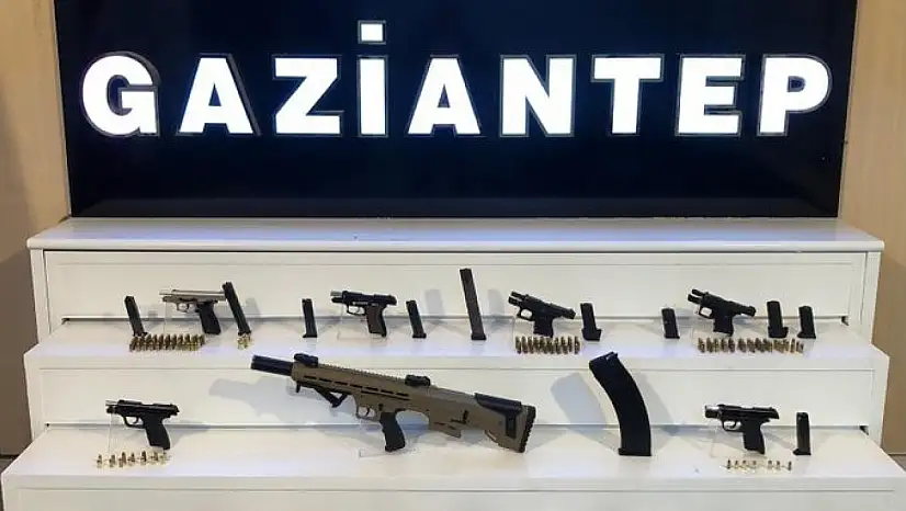 Gaziantep'te 7 adet kaçak silah ele geçirildi: 1 şahıs tutuklandı