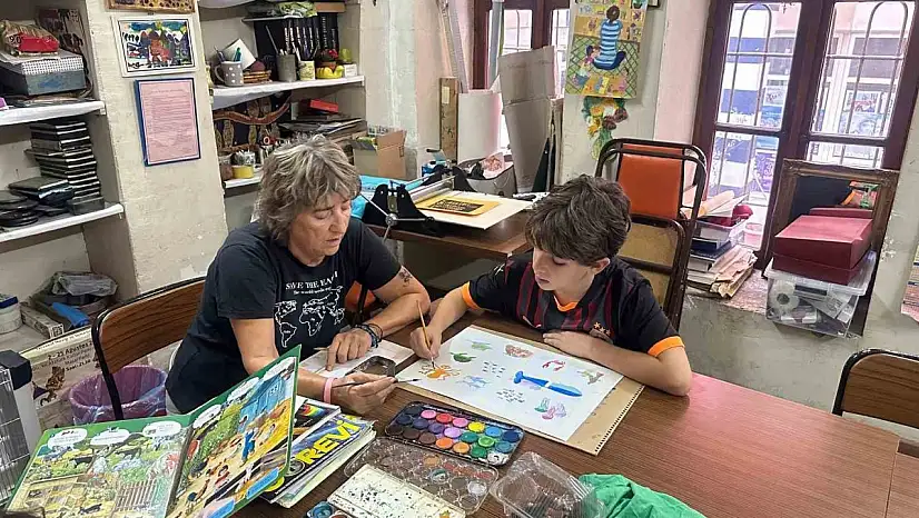 SANKO Sanat galerisinde anneanne-torun sergisi