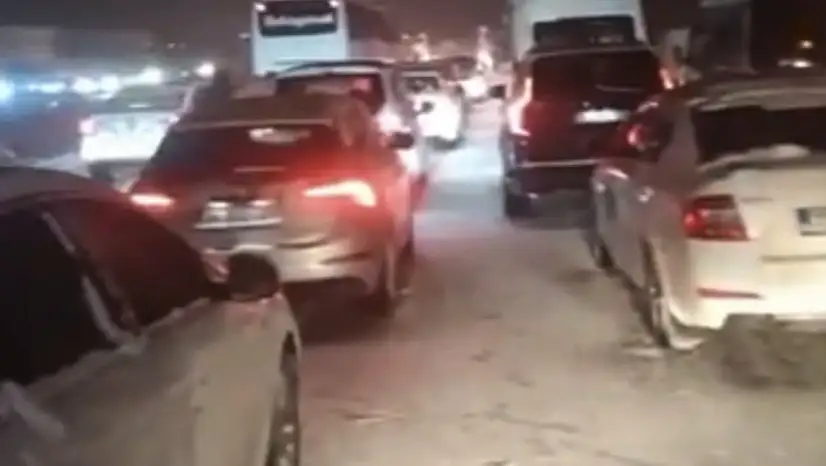 TAG Otoyolu Gaziantep kesiminde kar esareti: Çok sayıda araç mahsur kaldı