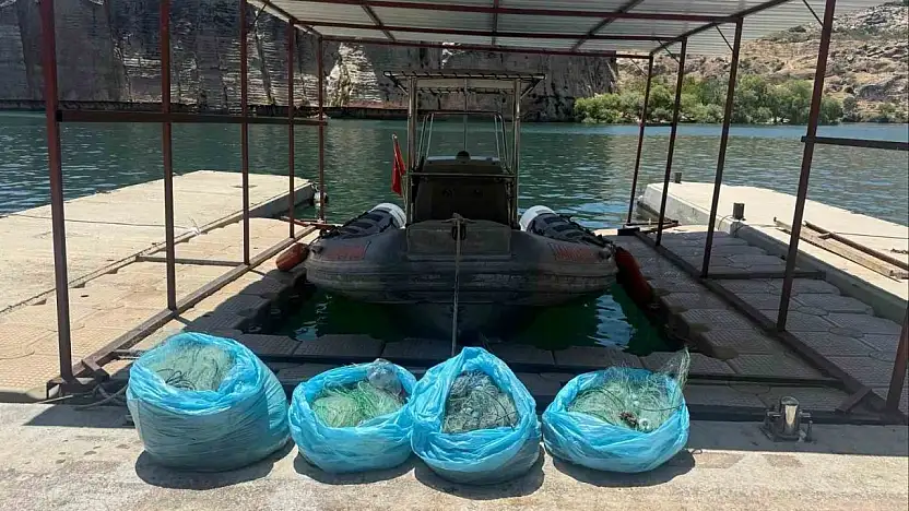 Ağ ile avlanma yasağına uymayan şahıs yakalandı