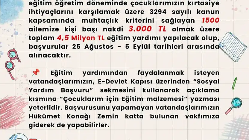 Araban Kaymakamlığı bin 500 ihtiyaç sahibi çocuklara yardım yapacak