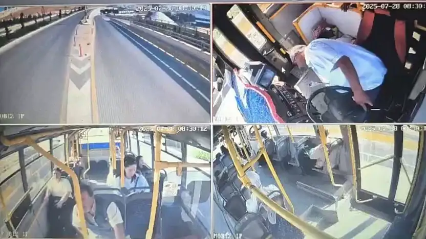 Direksiyon başında kalp krizi geçiren halk otobüsü şoförü hayatını kaybetti