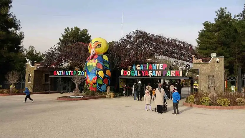 Gaziantep Doğal Yaşam Parkı'nda yarıyıl tatili yoğunluğu