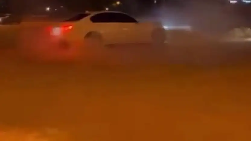 Gaziantep'te drift atarak tehlike saçan sürücüye 46 bin TL ceza