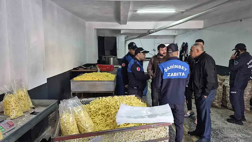 Gaziantep'te halk sağlığını tehdit eden 600 kilo cips ele geçirildi