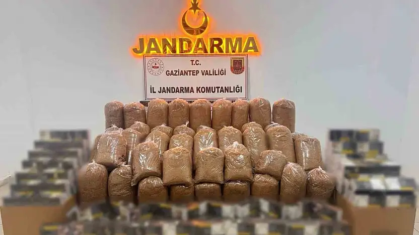 Gaziantep'te kaçak tütün operasyonu: 2 gözaltı