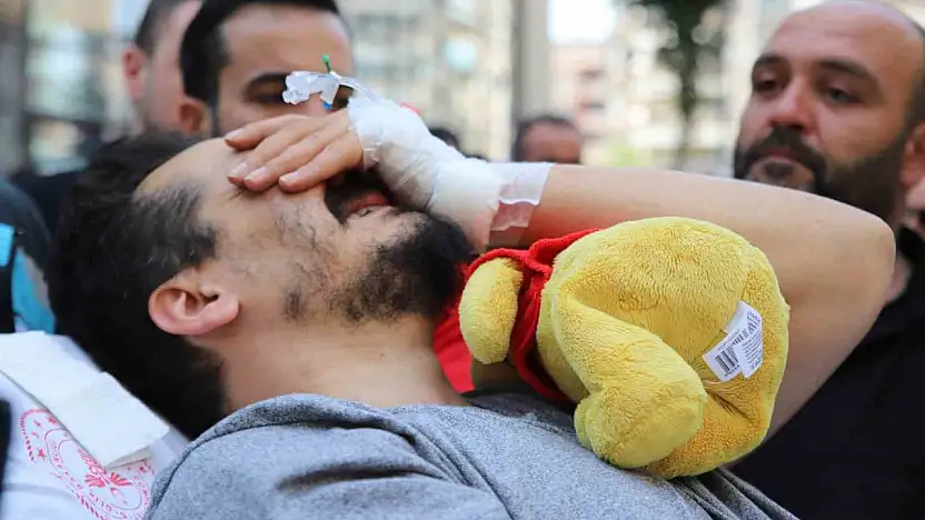 Gaziantep'teki kazada hayatını kaybeden anne ve iki çocuğu için hastanede tören düzenlendi