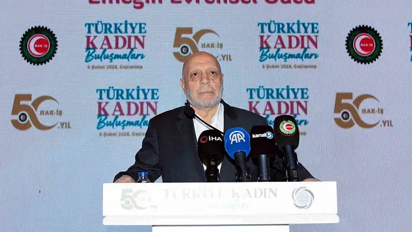 HAK-İŞ Konfederasyonu Genel Başkanı Arslan: 'Asgari ücret yüzde 27 oranında artırıldı, yüzde 5'ini biz ocak ayında geri verdik'