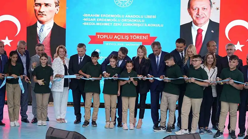Milli Eğitim Bakanı Tekin, Gaziantep'te 3 okulun açılışını yaptı
