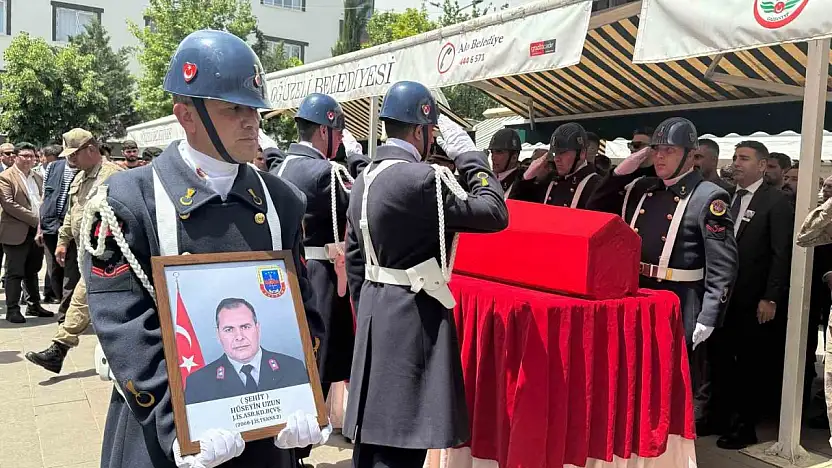 Şehit Hüseyin Uzun, Gaziantep'te son yolculuğuna uğurlandı