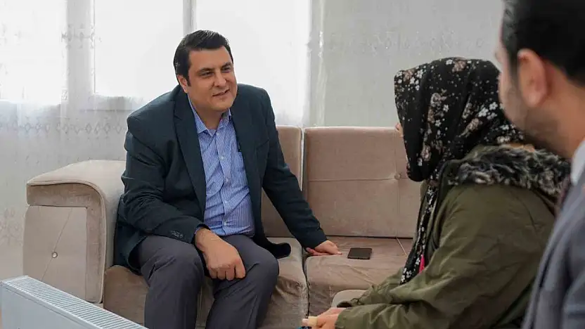 Yılmaz'dan evi yenilenen Beyazkurt ailesine ziyaret