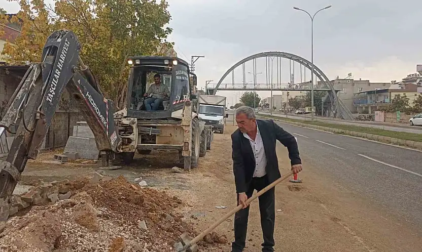 Çevre yolunda doğalgaz çalışması