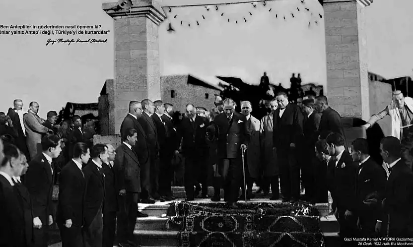 Gazi Mustafa Kemal Atatürk'ün Gaziantep'e gelişinin 93'üncü yıl dönümü