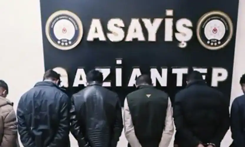 Gaziantep'te 'hırsızlık çetesi' çökertildi: 6 gözaltı