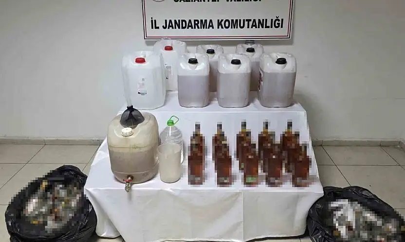 Gaziantep'te 135 litre sahte alkol ele geçirildi: 1 gözaltı