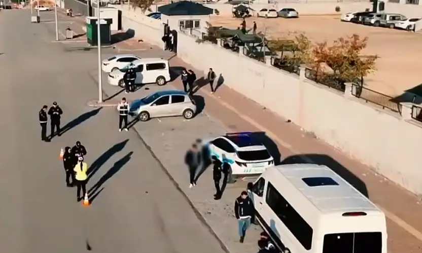 Gaziantep'te okul çevrelerinde dron destekli huzur uygulaması