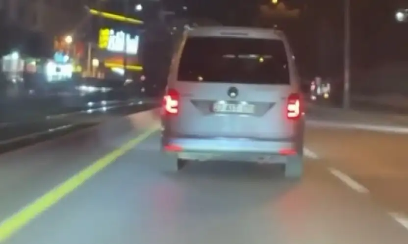 Gaziantep'te trafikte tehlike saçan ve kaza yapmaktan kıl payı kurtulan sürücüye ceza