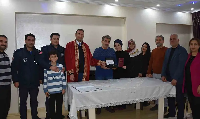 Gaziantep'te yoğun kar yağışı nikaha engel olamadı