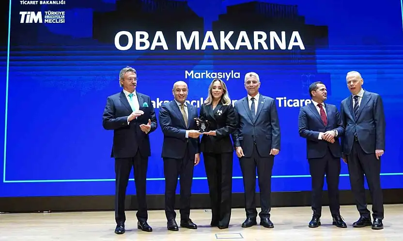 Oba Makarna'ya Turquality'den 'En Çok Ülkeye İhracat Yapan Turquality Şampiyonu' Ödülü