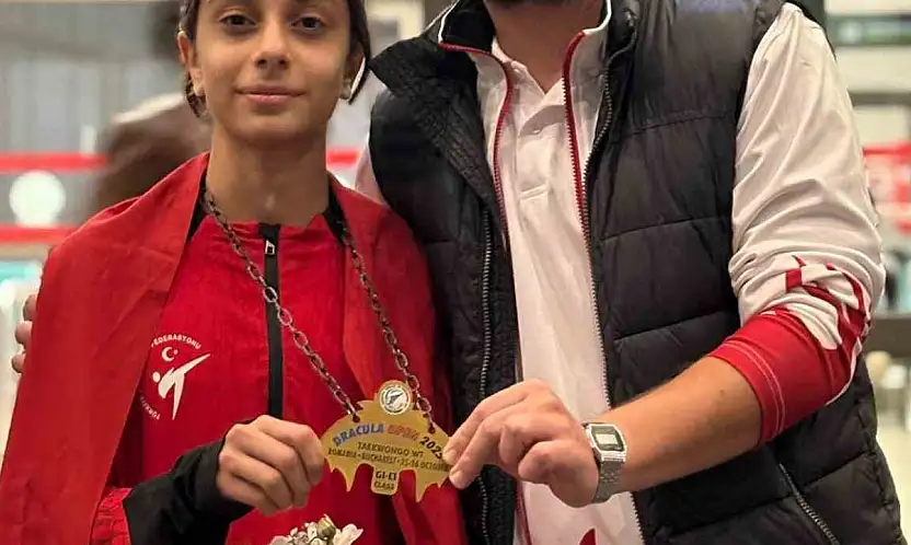 Şahinbey Belediyespor'un Altın Kızı Bükreş'te tarih yazdı