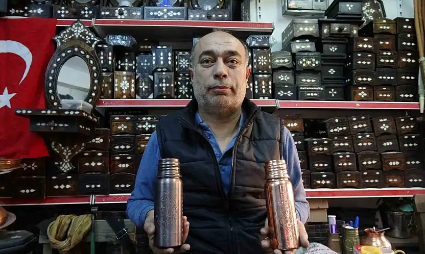 Yeni model bakır su mataraları büyük rağbet görüyor